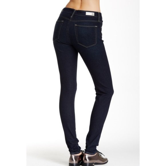 AG Farrah Contour 360 High Rise Skinny Jean, Dark Wash MINT - Picture 2 of 13